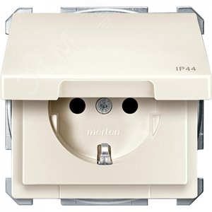 Механизм розетки с крышкой IP44 бежевый (MTN2414-4044) - Schneider Electric
