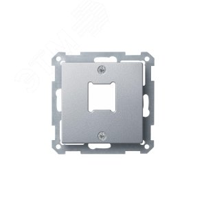 Центральная плата для розетки RJ11/RJ45 1 пост алюминий - фото 6