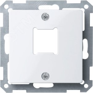 Центральная плата для розетки RJ11/RJ45 1 пост белый (MTN291525) - фото 2