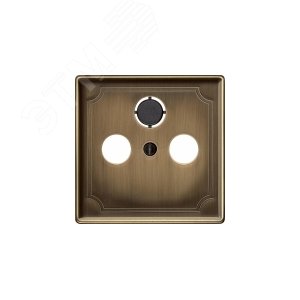 ЦЕНТР.ПЛАТА TV/FM Х2 Х3, АНТИЧНАЯ ЛАТУНЬ | MTN294143 | Schneider Electric 8