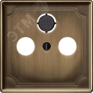 ЦЕНТР.ПЛАТА TV/FM Х2 Х3, АНТИЧНАЯ ЛАТУНЬ | MTN294143 | Schneider Electric 4