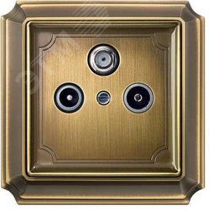 Merten Механизм тройной телевизионной розетки TV/FM оконечный (MTN466097) 7