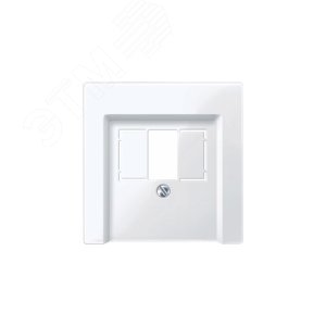 Накладка для телекоммуникационной розетки белая (MTN296025) 6