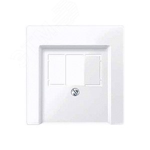 Накладка для телекоммуникационной розетки белая (MTN296025) 8