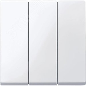 MERTEN 3-ая клавиша _накладка_акт.белый | MTN312625 | Schneider Electric 4