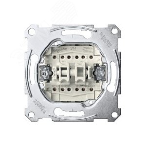 MERTEN Механизм 2 кл. переключателя сх6+6 клавиша+кнопка 10АХ/10A QF | MTN3128-0000 | Schneider Electric - фото 7