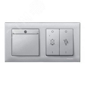 M-Plan Рамка 2 поста алюминий (MTN486260) 7