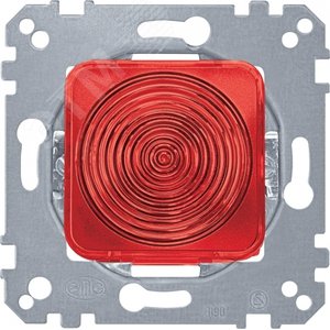 Механизм сигнальной лампы E10 красный колпачок 2