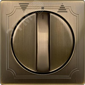 ЦЕНТР. ПЛАТА ВЫКЛ. УПРАВ. ЖАЛЮЗИ ПОВОРОТНОГО, SYSTEM DESIGN, ЦВЕТ АНТИЧНАЯ ЛАТУН | MTN319243 | Schneider Electric - фото 4