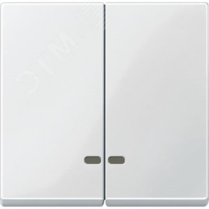 Клавиша 2шт с окошком для светоиндикатора белый (MTN3420-0319) 2