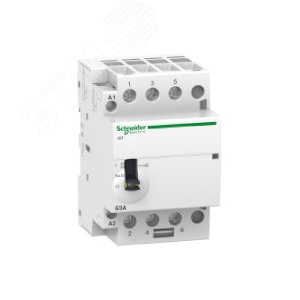 Контактор модульный iCT 40A 3НО 220/240В АС с ручным управлением (A9C21843) 7