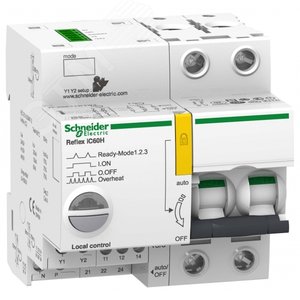 Выключатель автоматический двухполюсный REFLEX iC60H Ti24 16А D 15кА | A9C66216 | Schneider Electric 2