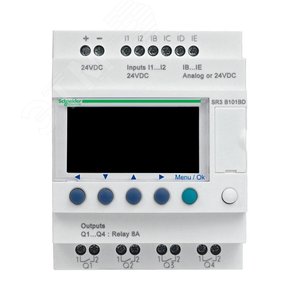ZELIO LOGIC РЕЛЕ МОДУЛЬН 10ВХ/ВЫХ =24В| SR3B101BD | Schneider Electric 8