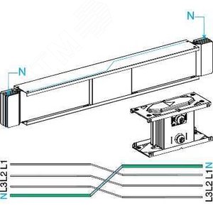 СЕКЦИЯ ПРЯМАЯ ТРАНСПОЗ. НЕЙТРАЛ. ПРОВОД. | KTA1000TN410 | Schneider Electric 5