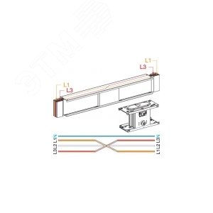 СЕКЦИЯ ПРЯМАЯ ТРАНСПОЗ. ФАЗНЫХ ПРОВОД. | KTA1250TP410 | Schneider Electric 6