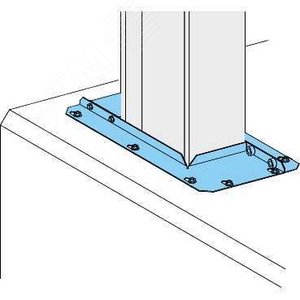 Фланец ввода в шкаф 3