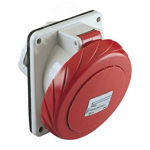 Розетка скрытая угловая 125А 3P+N+E IP67 380В винтовые зажимы 5