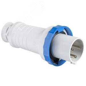 Вилка кабельная 125А 2P+E IP67 винтовые зажимы 220В - фото 6