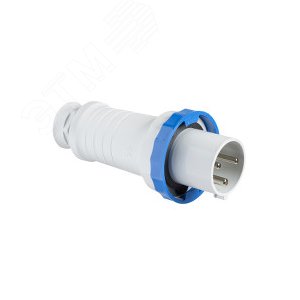 Вилка кабельная 125А 2P+E IP67 винтовые зажимы 220В - фото 7