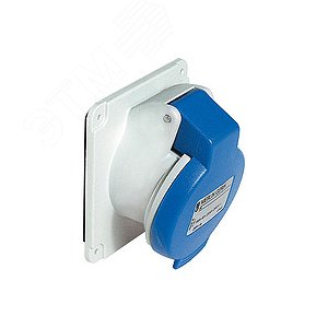 Розетка скрытая угловая 32А 2P+E IP44 220В винтовые зажимы (PKF32F423) - фото 5