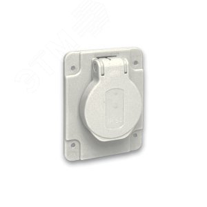 Розетка силовая 10/16A 65х85мм IP54 винты сбоку серая (PKS62G) - фото 6