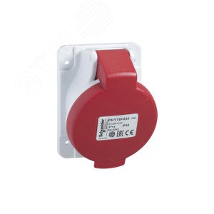 Розетка скрытая угловая 32А 3P+N+E IP44 380В быстрозажимные клеммы 7