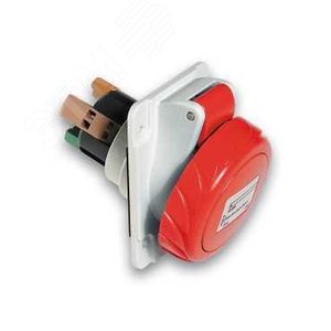 Розетка скрытая угловая 32А 3P+N+E IP67 380В быстрозажимные клеммы (PKY32F735) 4