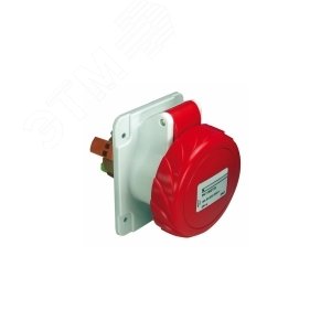 Розетка скрытая прямая 32А 3P+E IP67 380В быстрозажимные клеммы 5