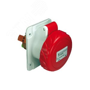 Розетка скрытая прямая 32А 3P+N+E IP67 380В быстрозажимные клеммы - фото 6