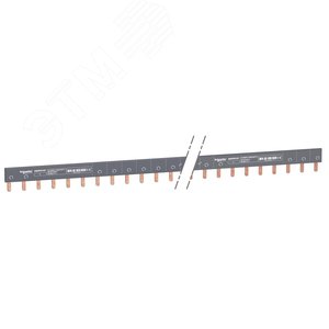 ШИНКА ГРЕБЕНЧАТАЯ 1П (L1:) 57 МОД.18ММ 100А       РАЗРЕЗАЕМАЯ (A9XPH157) 4