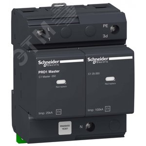 PRD1 MASTER ОПН 1P+N КЛ.1 СО СМЕН.КАРТ | 16361 | Schneider Electric - фото 2