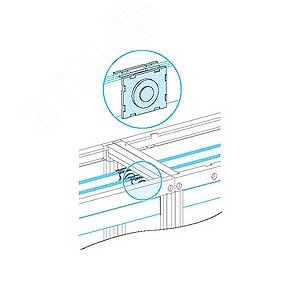 ПЕРЕХ.ПЛАСТ.ГОР.СИЛ.ШИН, 50/60 ММ | 04640 | Schneider Electric 5