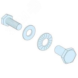 Комплект соединения силовых шин (20болт+20втулок+40шайб) Prisma Plus P | 04645 | Schneider Electric 3