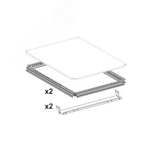 3 ГОР.РАМЫ+В.ПАНЕЛЬ+ПОРОГИ, Ш700, Г800 | 06515 | Schneider Electric - фото 3