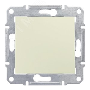 Выключатель одноклавишный, в рамку, IP44, бежевый (SDN0100347) 3