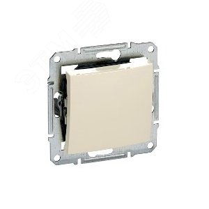Выключатель одноклавишный, в рамку, IP44, бежевый (SDN0100347) 4