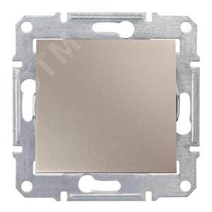 Выключатель одноклавишный, IP44, титан 4