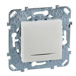 Sedna Выключатель кнопочный с подсветкой белый (SDN1600121) 5