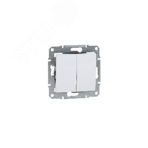 Sedna Белый Переключатель 2-клавишный 10А (сх.6+6) | SDN0600121 | Schneider Electric - фото 5