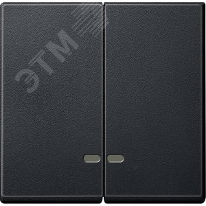 Клавиша 2шт с окошком для светоиндикатора антрацит (MTN3420-0414) 2