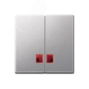 ДВЕ КЛАВ.С КР.ПРЯМОУГ.ОКОШ.Д/СВЕТ.ИНД.АЛ | MTN3456-0460 | Schneider Electric 6