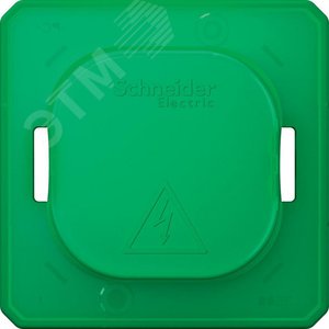 Крышка для защиты выключателя и розеток от загрязнения зеленый (MTN3900-0000) - фото 4