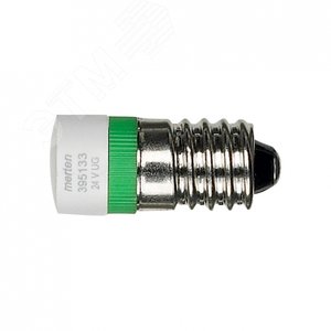 Лампа светодиодная 24В AC зеленый 2