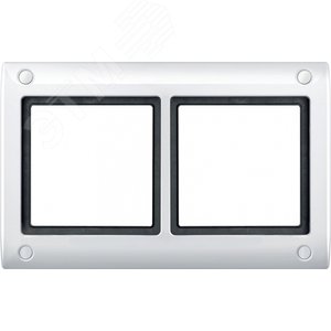 РАМКА 2 ПОСТА, С БОЛТАМИ, AQUADESIGN, ЦВЕТ ПОЛЯРНО-БЕЛЫЙ | MTN401219 | Schneider Electric - фото 2