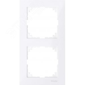 M-Pure Рамка 2 поста бриллиантовый белый (MTN4020-3625)