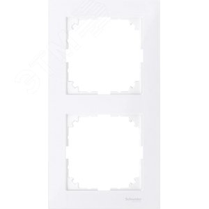 M-Pure Рамка 2 поста бриллиантовый белый (MTN4020-3625) 4