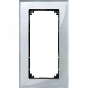 Рамка 2 поста стеклянная без перегородки алмаз (MTN4025-3260) 5