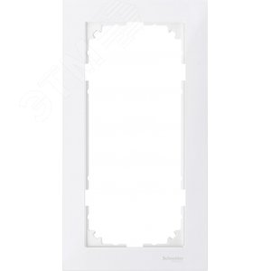 M-Pure 2-постовая рамка без перегородки, полярно-белый | MTN4025-3619 | Schneider Electric - фото 2