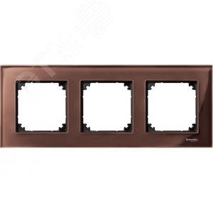 РАМККА СТЕКЛЯН.3-МЕСТНАЯ МАХАГОН | MTN4030-3215 | Schneider Electric - фото 2
