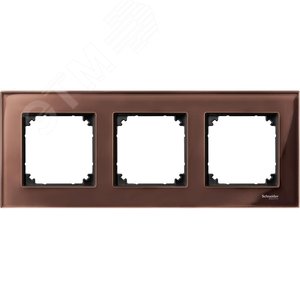 РАМККА СТЕКЛЯН.3-МЕСТНАЯ МАХАГОН | MTN4030-3215 | Schneider Electric - фото 4